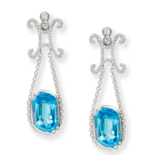 LUCY II BLUE TOPAZ EARRINGS