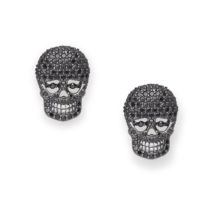 BLACK REBEL STUD EARRINGS